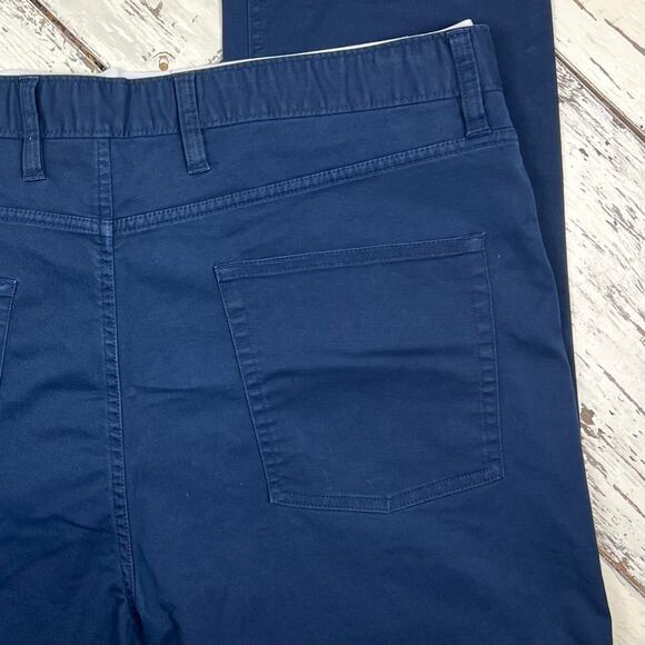 Daniel Cremieux Signature Collection pants men’s 40x32 five pocket navy blue - Picture 6 of 9